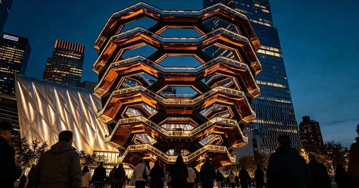 NYC: Hudson River Night Tour with Edge Summit Entry Ticket