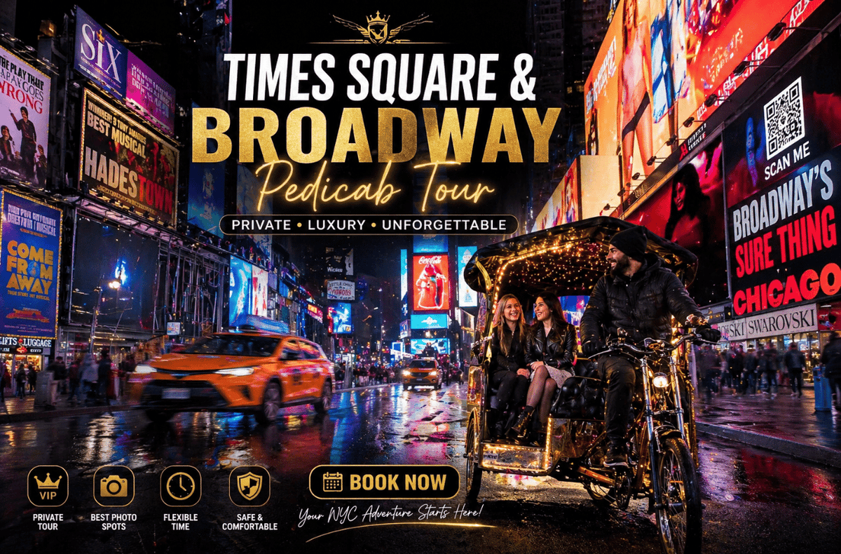 New York City: Times Square & Broadway Night Pedicab Tour