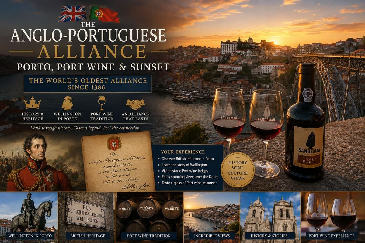 Porto: Wellington, alliance and wine. Walking & Wine Tasting