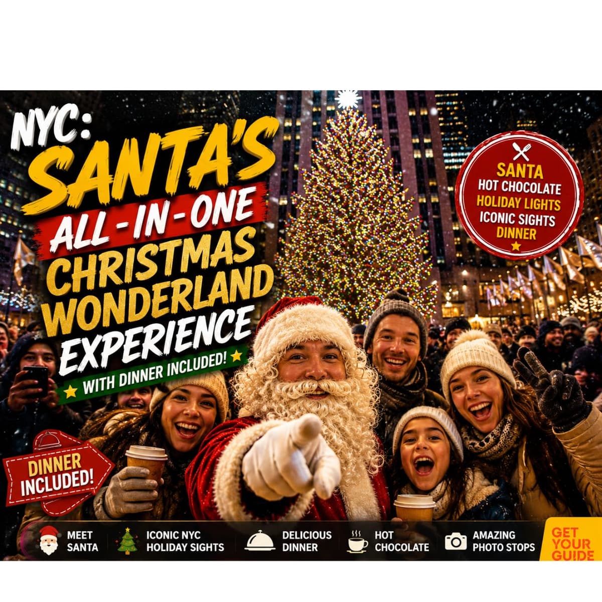 NYC: Santa’s All-in-One Christmas Tour with Dinner