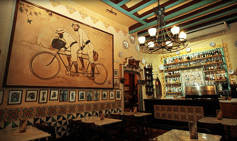 Interior de los Cuatro Gatos, Barcelona